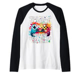 Gaming Vintage 10th Birthday 10 Ten Year Old Boy Girl Gamer Raglan Baseball Tee