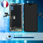 Vitre Tactile + Ecran LCD sur chassis pour iPhone X OLED ARGENT