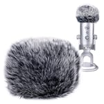 YOUSHARES Microphone Furry Windscreen Muff - Mic Wind Cover Fur Pop Filter as Foam Cover Compatible with Blue Yeti Pro