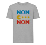 T-Shirt Homme Col Rond Pac-Man Nom Nom Jeux Vidéo Retro Gaming 8 Bit