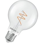 Osram 1906 LED globe80 fil spiral klar 470lm 4,6W/927 E27 dæmp