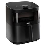 Haier Air Fryer XXL I-Master Serie 5 Friteuse Sans Huile, Capacite 7L jusqu'à 6 personnes, Fenêtre de Contrôle, Cuisson à l'Air Chaud,Rôtissage,Gril, Cuisson Lente, Décongélation, Yaourt, Noir