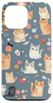 iPhone 13 Pro Max Adorable Cat Patterns Design Cute kittens patterns Case