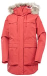 Helly Hansen Aux femmes W Coastal Parka L Rouge et rose