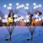 Décoration Noel Exterieur Solaire, 4 Pièces Lumières De Noël Exterieur 32led Étoile Lumières Solaire Jardin Deco Noel Exterieur Solaire Étanche Deco Noel Exterieur Solaire Pour Jardin Terrasse