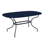 Fermob - Opéra+ Oval Table 160 x 90, Deep Blue - Matbord utomhus - Blå - Metall