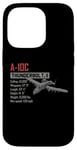 Coque pour iPhone 14 Pro Avion américain A-10C Thunderbolt II