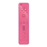 Sans Motion Plus Manette Pour Wii Jeux Sans Fil Télécommande Nunchuck Pour Wii 2 En 1 Bluetooth Jeu Controle Silicone Coque Souple Wireless Game Controller Motion Pluscontrole - Type Only Remote-Pink
