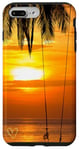 iPhone 7 Plus/8 Plus Sunset Tree Swing Design, Love Heart Gold Case