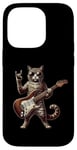 Coque pour iPhone 14 Pro Retro Cat Rock Music Men Kids Women Funny Kitten Cat Rock