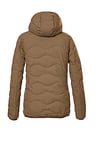 G.I.G.A. DX Femme Veste matelassée à capuche/veste fonctionnelle hydrofuge GW 21 WMN QLTD JCKT, camel, 50, 39845-000