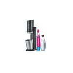 SodaStream Soda Maker Crystal 3 0 QC black Schwarz incl 1 Glasbottle (1016411410)