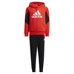 Adidas LK Logo KN Set Tracksuit Unisex Kids, Vivid Red/Black, 6-7A