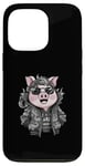 Coque pour iPhone 13 Pro Cochon kawaii de dessin animé avec une tenue de dragon cool