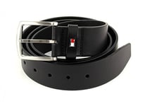 Tommy Hilfiger Ceinture Homme New Denton Belt 4.0 Ceinture Cuir, Noir (Black), 90