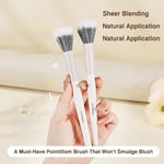 Soft Blusher Brush Multifunction Partial Face Powder Stippling Brush  for Women