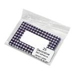 NJ Products Gingham Blue Jam Pot Labels