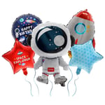 Folieballonger Let's Party Rymden 5-pack Legami