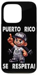 Coque pour iPhone 13 Pro Puerto Rico Se Respeta Taino Sun Boricua Esprit de protestation