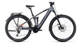 Vtt electrique tout suspendu cube stereo hybrid 120 pro 625 allroad shimano deore 12v 625 wh 27 5   gris flash 2023