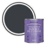 Rust-Oleum Peinture Grise Résistante à l'eau pour Faïence de Cuisine, Finition Brillante - Anthracite (RAL 7016) 750ml