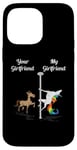 Coque pour iPhone 14 Pro Max Ta copine, ma copine, pole dance, danseuse de licornes