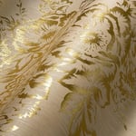 Architects Paper 306573 30657-3 Metallic Silk Wallpaper with Floral Flowers 10.05 m x 0.53 m Cream Metallic Made in Germany