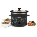 Salter Slow Cooker Chalkboard Electric One Pot Multi Cooker 3.5L 3 Heat Settings