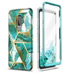 SURITCH Compatible with Samsung Galaxy S9 plus Case Built-in Screen Protector Fu