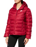 Nike W NSW TF RPL Windrunner HD JKT Jacket Women's, Pomegranate/Pomegranate/White, XL