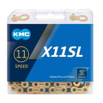 KMC X11SL Ti-N Gold/Black 118L cycle bike chain