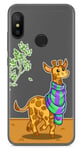 Coque Gel Transparent Xiaomi Redmi 6 Pro / Mi A2 Lite Girafe Dessins