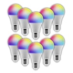 Lot 10 Ampoules LED connectée Bluetooth E27 11W - Otio