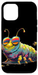 Coque pour iPhone 15 Pro Lunettes de soleil colorées Caterpillar Insect