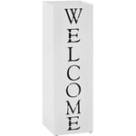 Basetbl - Porte-parapluie Welcome Acier Blanc