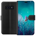 Samsung Galaxy S10e Svart Plånboksfodral Blå fjäril