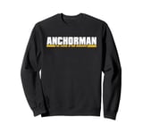 Anchorman The Legend Of Ron Burgundy White Yellow Text Sweatshirt