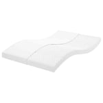 Matelas en mousse blanc 120x200 cm 7 zones duret� 20 ILD