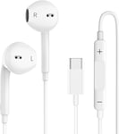 Écouteurs Usb C Pour Iphone 15/16,Ecouteurs Intra Auriculaires Avec Micro,Stéréo Basse Filaires Type C Casque Compatible Avec Samsung Galaxy/Note,Google Pixel,Huawei Mate/P,One Plus,Xiaomi,Ipad