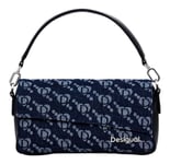 Desigual Accessoires Sac à Main en Tissu, Femmes, Bleu, One Size