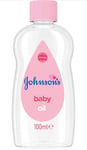 Johnson's Baby Oil, 100 ml (Pack of 1) For Baby Massage Moisturises Dry Skin