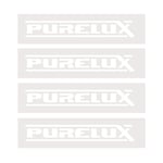 Klistermärke Purelux White Logo, Small x 4 st