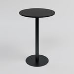 Pyöreä baaripöytä, musta jalka, kansi useissa väreissä Musta Ø90 cm