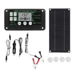 600W Solpanel Kit med 100A Laddningsregulator Solladdning för Utomhus RV Camping Båt Trailer System