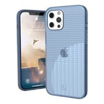 U by UAG [U] Aurora Protective Case for Apple iPhone 12 Pro Max Case - [Soft Frame & Hard Back Cover, MagSafe/Wireless Charging Compatible, 2.4 m Drop Protection] - Soft Blue (Transparent)