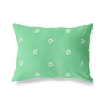 BonaMaison Vert Pétrole-Blanc Housse de Coussin Motif, Taie d'oreiller pour Lit Voiture Canapé Maison Salon Chambre, Décoration D'intérieur, 35x50 Cm - Conçu et Fabriqué en Turquie