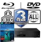 Panasonic Blu-ray Player DP-UB9000 All Zone Code Free MultiRegion Blue Planet 2