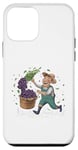 Coque pour iPhone 12 mini 100% Raisin 0% Soucis Cadeau Vigneron Humour Vin Vigne