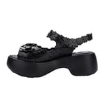 Viktor & Rolf Femme Melissa Blossom + Viktor and Rolf Sandale cale, Noir, 37 EU