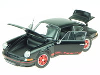 Porsche 911 Carrera RS noir rouge véhicule miniature 18044 Welly 1:18